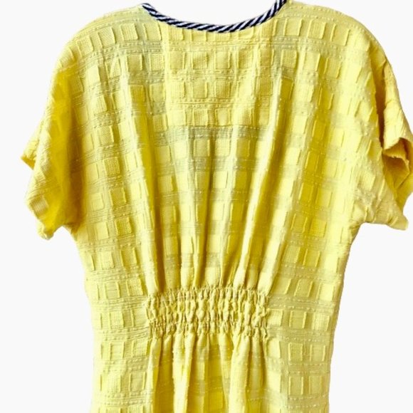 Ace & Jig Dress Yellow Scoop Neck Short Sleeve Knee Length size XXS - Picture 8 of 13